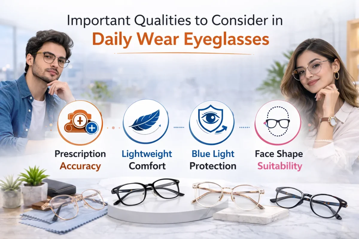 Best Eyeglasses for Daily Use in 2026: Trendy, Lightweight, and Comfortable Frames 3 Important Qualities to Consider in Daily Wear