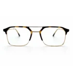 Premium front shot of Lenstick black gold eyeglasses