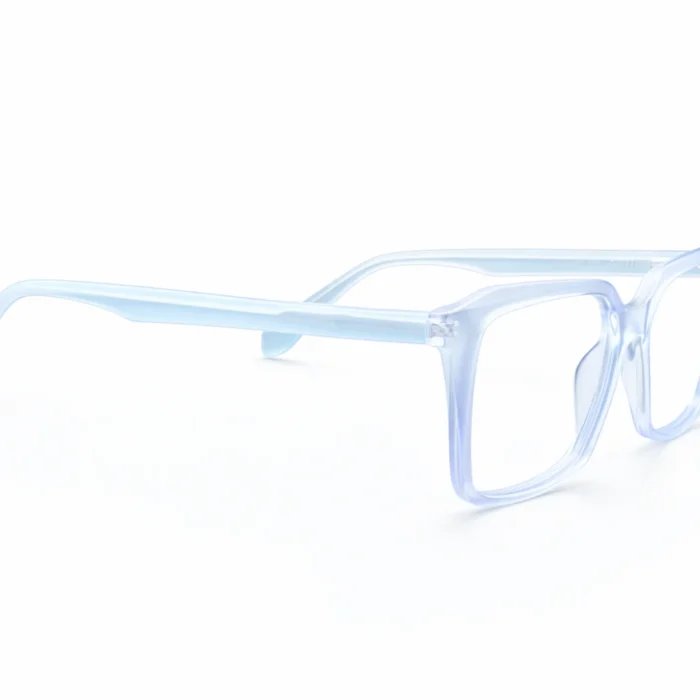 transparent specs frame square clear eyeglass frames side angle lenstick