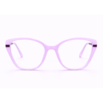 pink cat eye eyeglasses with metal temples