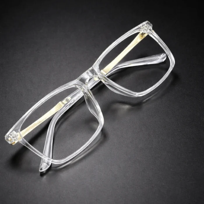 square transparent spectacles premium clear frame glasses