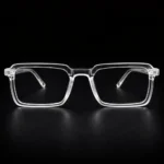 Square clear eyeglass frames transparent spectacles modern design