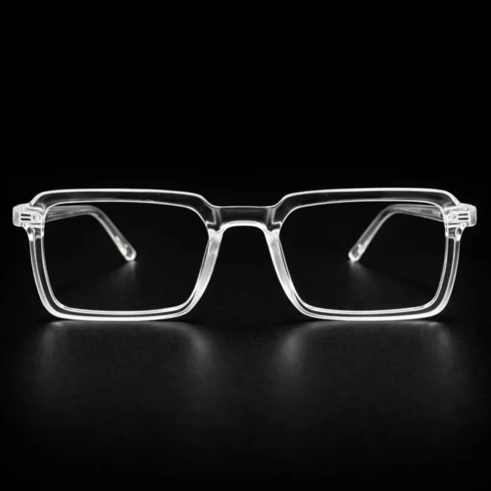 Square clear eyeglass frames transparent spectacles modern design