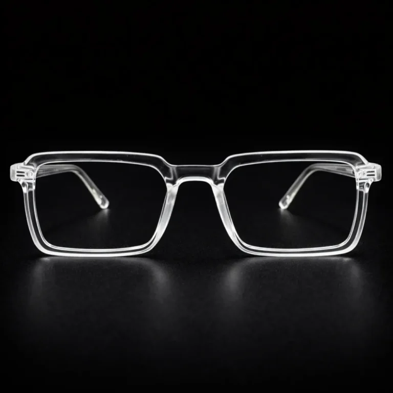 Square clear eyeglass frames transparent spectacles modern design