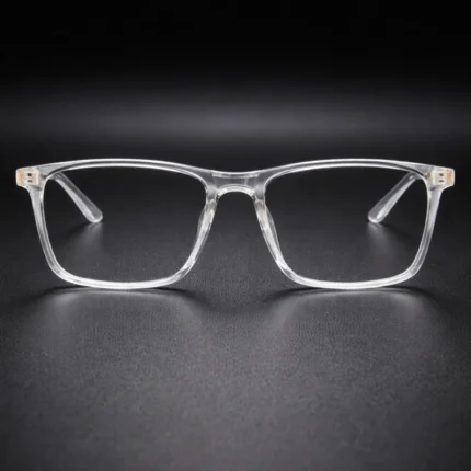 square transparent eyeglasses clear frame glasses lenstick
