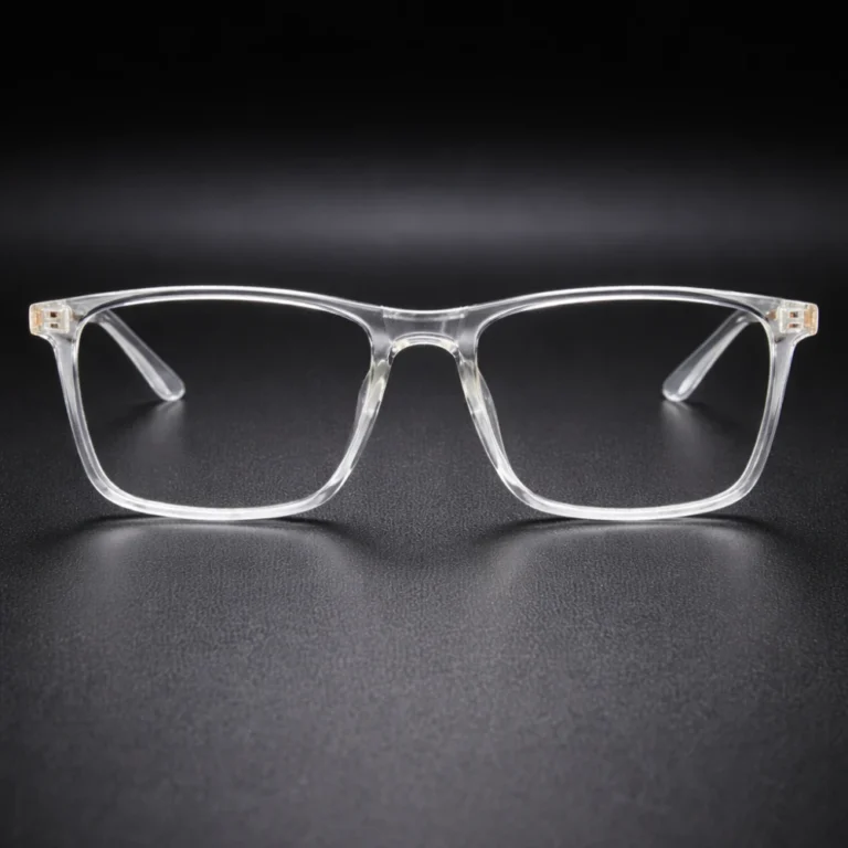square transparent eyeglasses clear frame glasses lenstick
