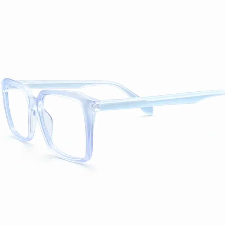 transparent specs frame square clear eyeglass frames right side angle lenstick