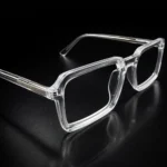Lenstick square transparent glasses clear frame eyewear