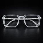 Transparent spectacles square clear frame stylish eyewear