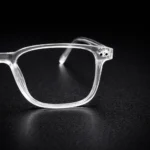 Transparent Square Eyeglasses One Side